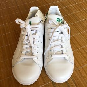 Adidas Stan Smith Shoes, 6.5 White/Green